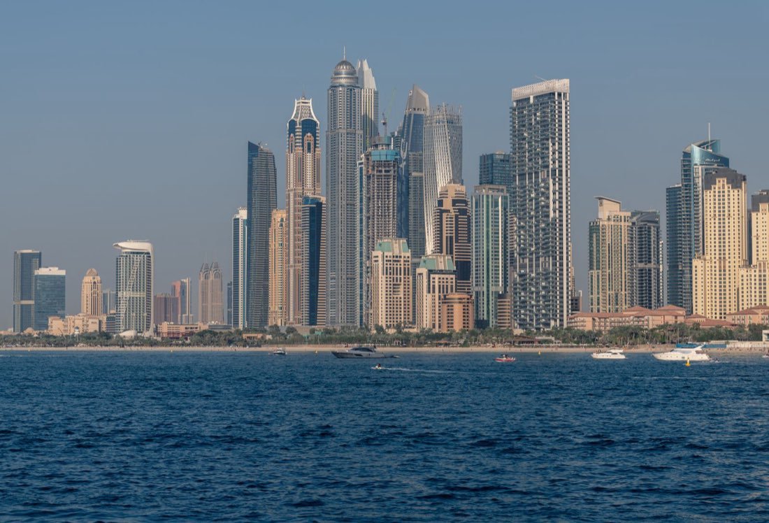 Dubai Marina skyline along the waterfront